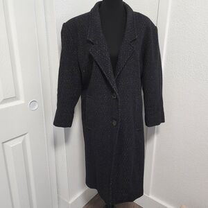 David Benjamin Vintage 100% Wool Overcoat